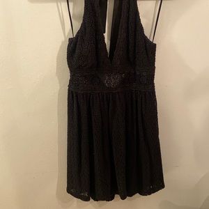 Free People black halter dress size 8